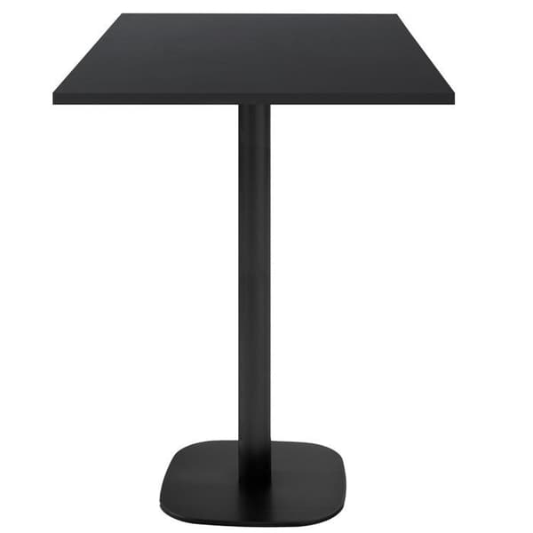 Ståbord 60 x 60 cm - Rund svart modell