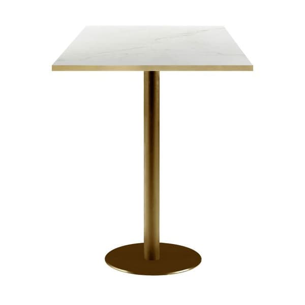 Barbord 60 x 60 cm Rome bistro genomskinlig marmor