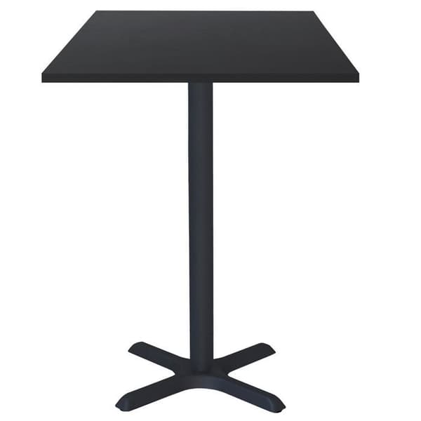 Ståbord 60 x 60 cm - Dina fot och vanlig svart modell