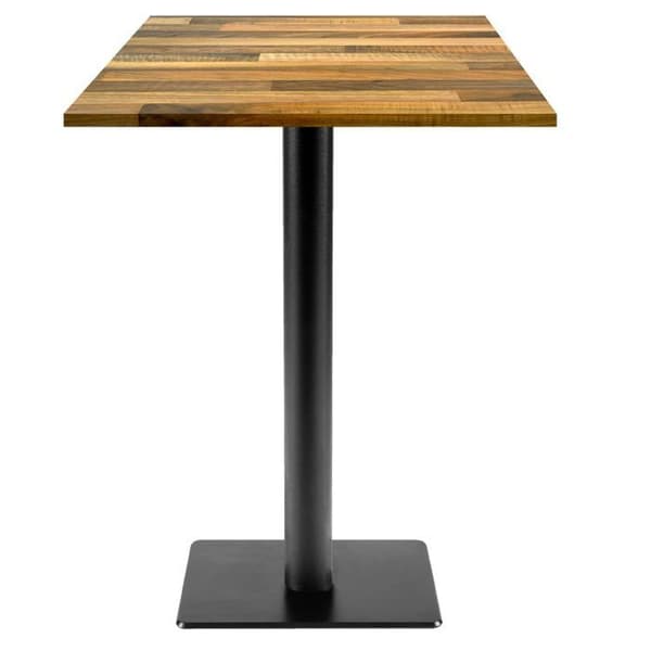 Ståbord 60 x 60 cm - Milan T modell laminerad valnöt