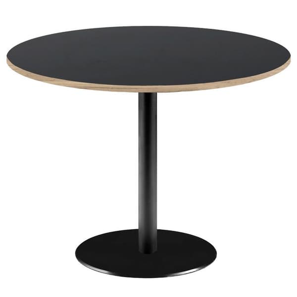 Runt bord - Rom svart - Ø 120 cm - Trä - Modernt - Kök
