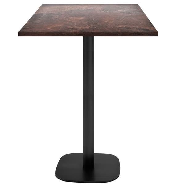 Ståbord 60 x 60 cm - Rund bergrost modell