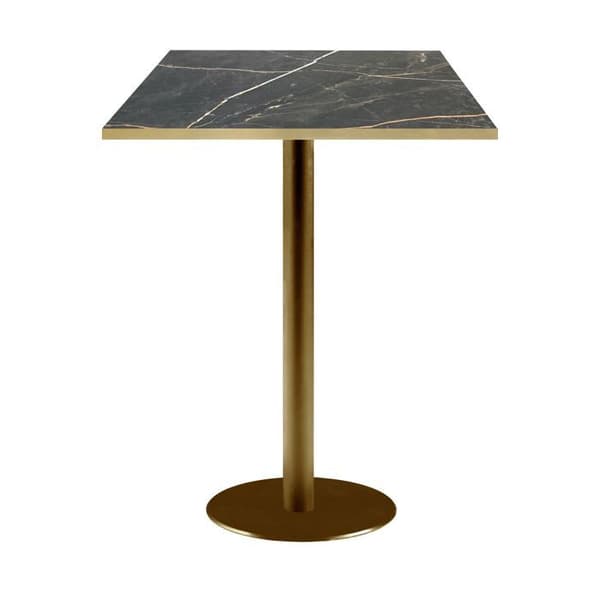 Högt bord 60 x 60 cm Rom bistro marmor eld