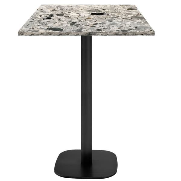 Högt bord 60 x 60 cm - Runt terrazzo cepp modell