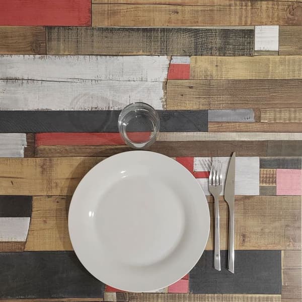 Ståbord 60 x 60 cm - Dina trämodell rödfärgat trä