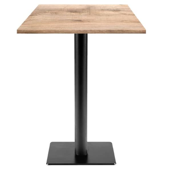 Ståbord 60 x 60 cm - Milan T modell naturlig tannin