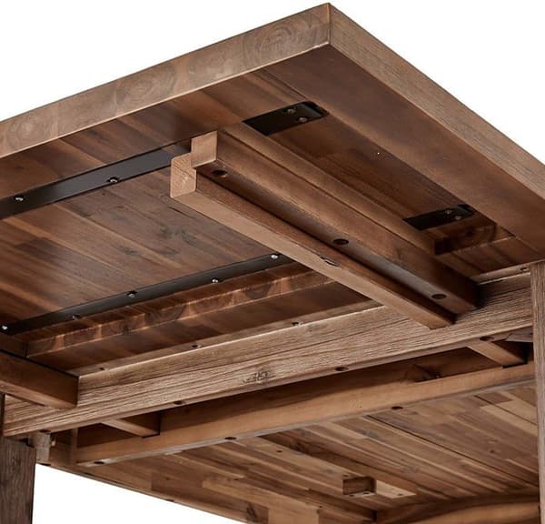 Furnhouse - 330056 - Ibbe Design Alaska Brown Förlängningsplatta Massivt akaciaträ till Alaska matbord, 50x90 cm