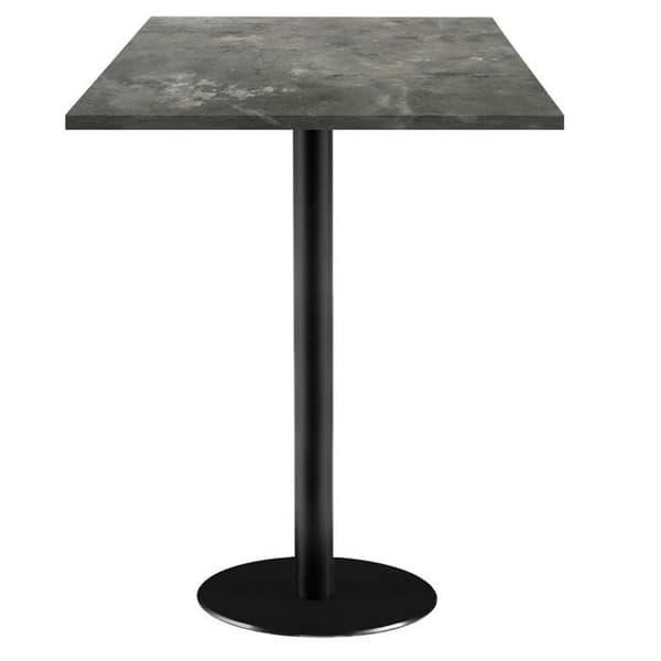 Högt bord 60 x 60 cm - Rom metallisk sten modell