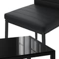Miniatyrbild 6 av 6: Vicco Stort matbordsset, svart, 120 x 75 cm Set om 4