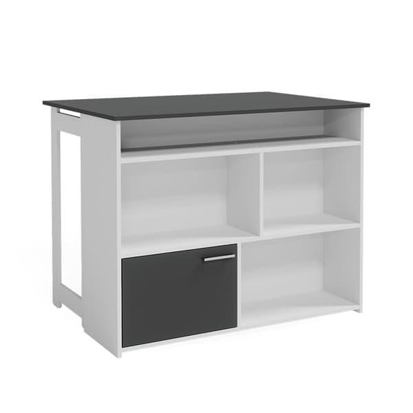 Vicco Dominic Barbord, antracit, 116 x 37 cm 4x öppna fack och 1x dörr