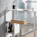Miniatyrbild 4 av 4: VICCO barbord VINCENT vit bistro