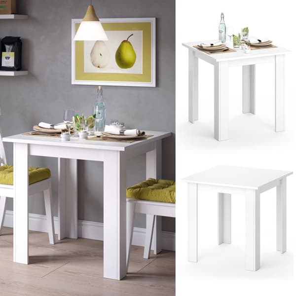 Vicco Karlos Matbord, Vit, 80 x 80 cm