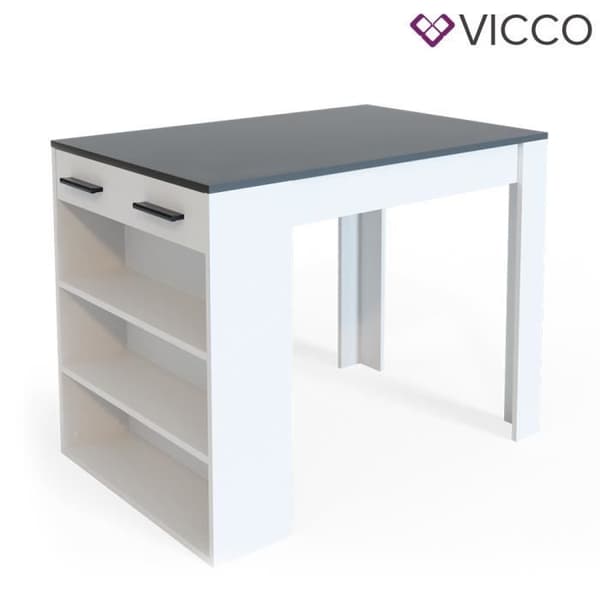 Vicco Repose barbord, högt barbord, loungebord, bord, köksbord, hylla