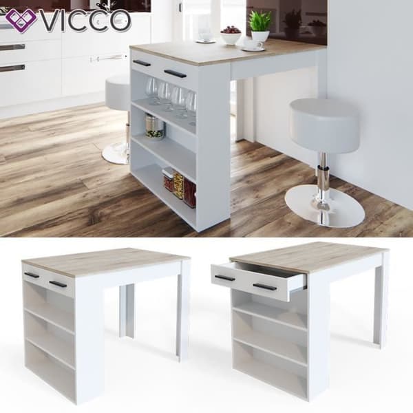 Vicco Repose barbord, loungebord, köksbord, hylla