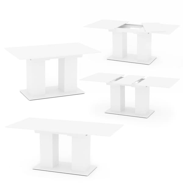 Vicco Dix Matbord, Vit, 140 x 90 cm