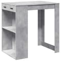 Miniatyrbilde 3 av 11: vidaXL Barbord betonggrå 102x70x103,5 cm konstruert tre