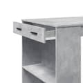 Miniatyrbilde 9 av 11: vidaXL Barbord betonggrå 102x70x103,5 cm konstruert tre
