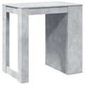 Pikkukuva 8 / 11: vidaXL Baaripöytä betoninharmaa 102x70x103,5 cm tekninen puu