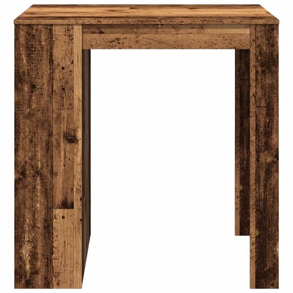 vidaXL Barbord gammalt trä 102x70x103,5 cm konstruerat trä
