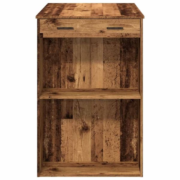 vidaXL Barbord gammalt trä 102x70x103,5 cm konstruerat trä