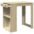 Miniatyrbilde 5 av 11: vidaXL Barbord sonoma eik 102x70x103,5 cm konstruert tre