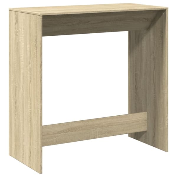 vidaXL Barbord sonoma-ek 102x50x103,5 cm konstruerat trä