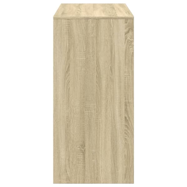 vidaXL Barbord sonoma-ek 102x50x103,5 cm konstruerat trä