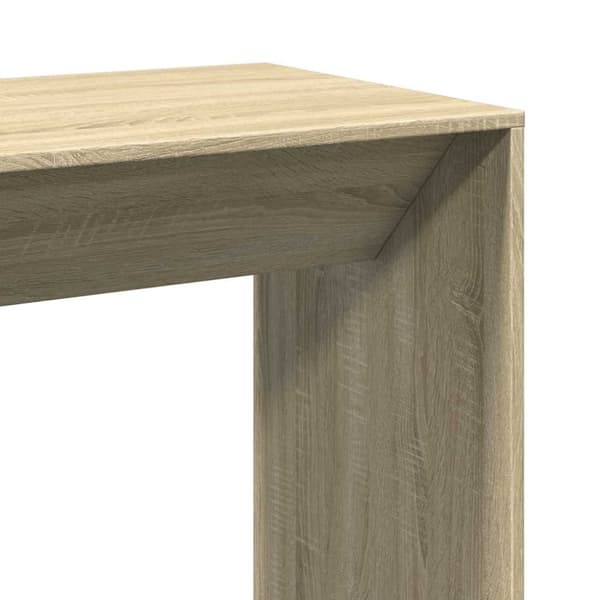 vidaXL Barbord sonoma-ek 102x50x103,5 cm konstruerat trä