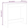 Miniatyrbild 10 av 11: vidaXL Barbord sonoma-ek 102x50x103,5 cm konstruerat trä
