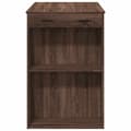 Miniatyrbillede 7 af 11: vidaXL barbord 102x70x103,5 cm konstrueret træ brun egetræsfarve