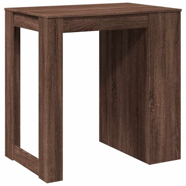 vidaXL barbord 102x70x103,5 cm konstrueret træ brun egetræsfarve