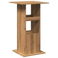 Miniatyrbilde 7 av 11: vidaXL Barbord med oppbevaring artisan eik 60x60x102 cm konstruert tre