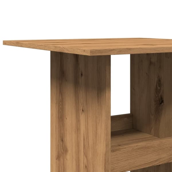 vidaXL Barbord med oppbevaring artisan eik 60x60x102 cm konstruert tre
