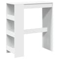 Miniatyrbilde 1 av 11: vidaXL Barbord med stativer hvit 90x40x103,5 cm konstruert tre