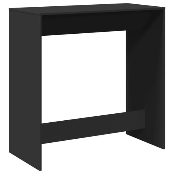 vidaXL Baaripöytä musta 102x50x103,5 cm tekninen puu