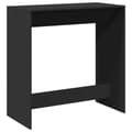Miniatyrbilde 7 av 11: vidaXL Barbord svart 102x50x103,5 cm konstruert tre