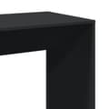 Miniatyrbilde 8 av 11: vidaXL Barbord svart 102x50x103,5 cm konstruert tre