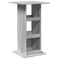 Miniatyrbilde 3 av 11: vidaXL Barbord med oppbevaring grå sonoma 60x60x102 cm konstruert tre