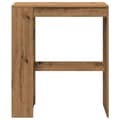 Miniatyrbilde 5 av 11: vidaXL Barbord med stativer artisan eik 90x40x103,5 cm konstruert tre