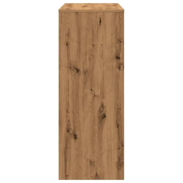 vidaXL Barbord med stativer artisan eik 90x40x103,5 cm konstruert tre