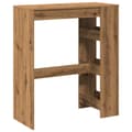 Miniatyrbilde 7 av 11: vidaXL Barbord med stativer artisan eik 90x40x103,5 cm konstruert tre