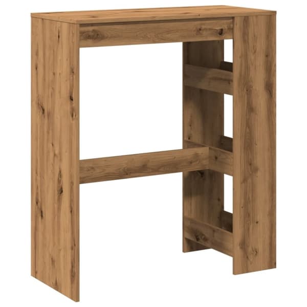 vidaXL Barbord med stativer artisan eik 90x40x103,5 cm konstruert tre