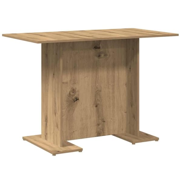 vidaXL Matbord artisan ek 110x60x75 cm konstruerat trä