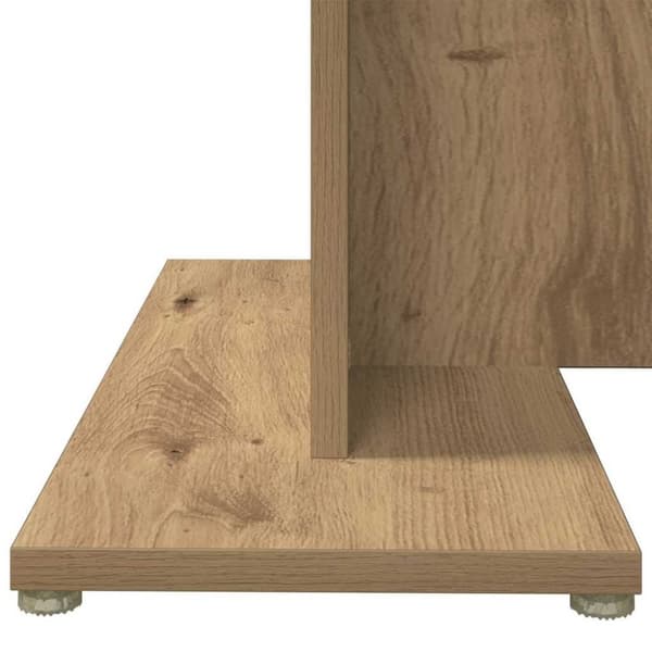 vidaXL Matbord artisan ek 110x60x75 cm konstruerat trä