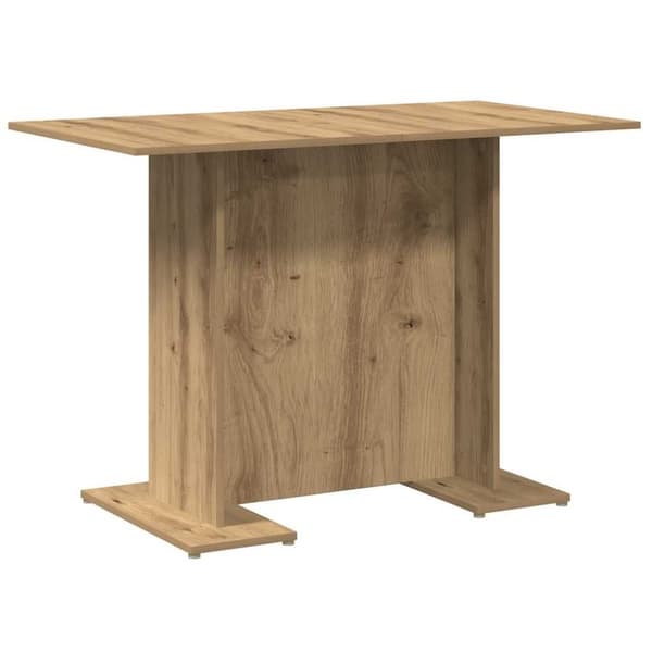 vidaXL Matbord artisan ek 110x60x75 cm konstruerat trä