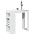 Miniatyrbilde 2 av 11: vidaXL Barbord med stativer hvit 102x50x103,5 cm konstruert tre