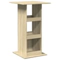 Miniatyrbilde 3 av 11: vidaXL Barbord med oppbevaring sonoma eik 60x60x102 cm konstruert tre