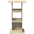Miniatyrbilde 5 av 11: vidaXL Barbord med oppbevaring sonoma eik 60x60x102 cm konstruert tre