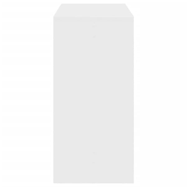 vidaXL Barbord vit 102x50x103,5 cm konstruerat trä