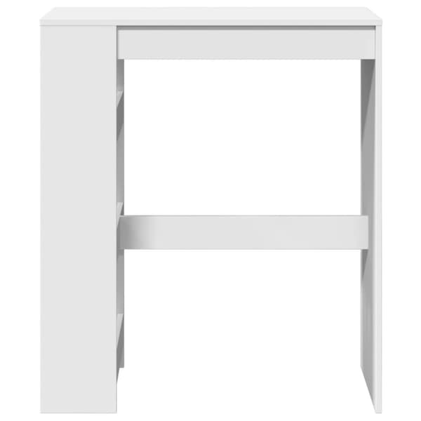 vidaXL barbord med stativer 90x40x103,5 cm konstrueret træ hvid